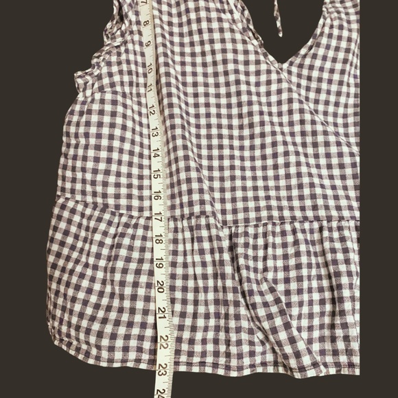 Abercrombie & Fitch Women's Babydoll Peplum Smocked Blouse - Picture 6 of 9